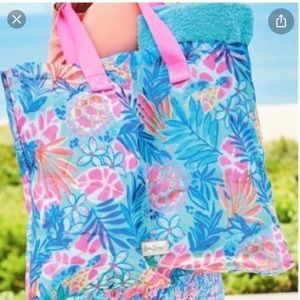 NWT Lilly Pulitzer Oversized Mesh Beach/Shopper Tote